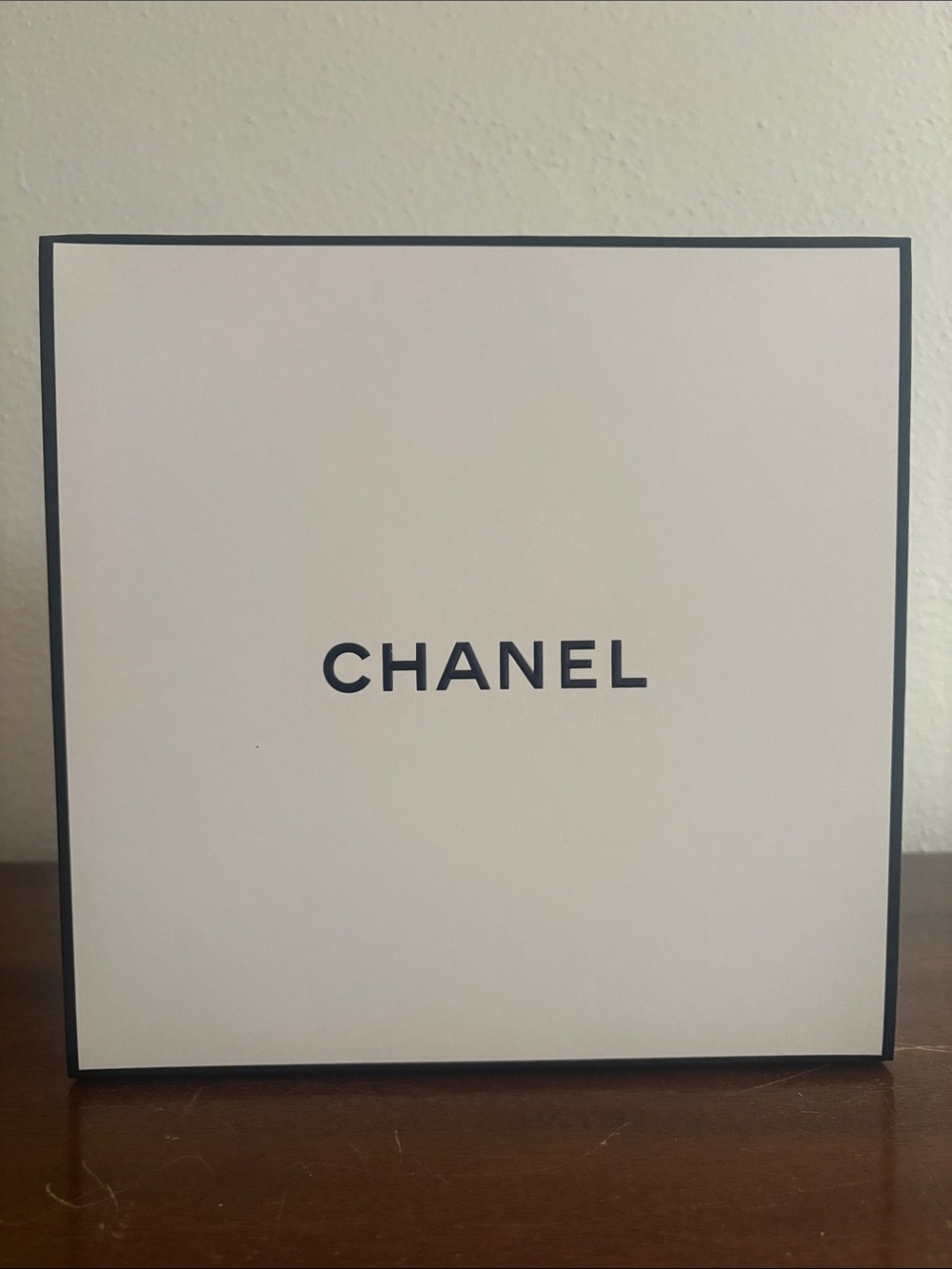 CHANEL White and Black Branded Decorative Box